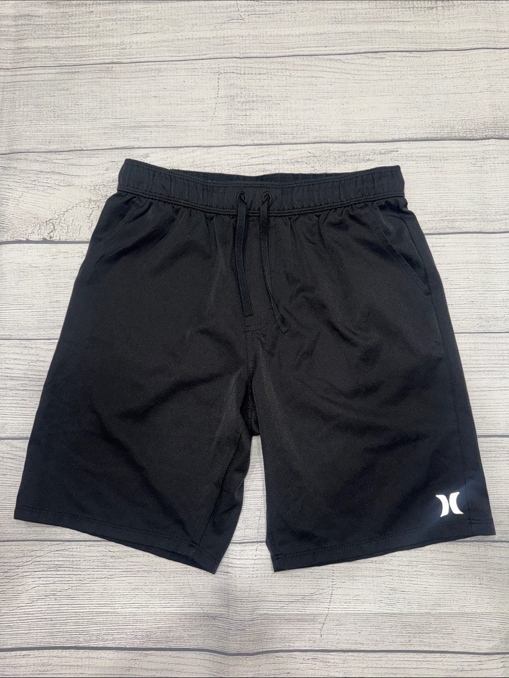 Hurley Black Shorts with White Logo